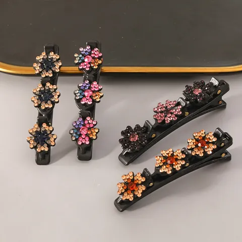 Αξεσουάρ Μαλλιών με Στρας Λουλούδι Duckbill Hair Clip για Γυναίκες