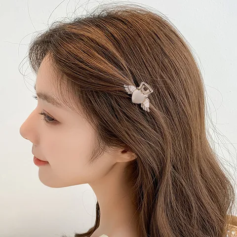 Small Metal Hair Claw Clips Mini Floral Bow Rhinestone Artificial Pearl Hair Accessories For Women Daily Styling