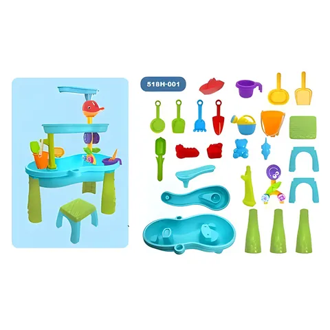 Children Beach Sand Toy Set Waterfall Play Table Outdoor Summer Water Playing Toys Sandbox Game Kit For Kids
