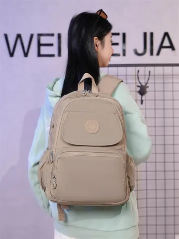 Zaino Casual in Nylon Impermeabile da Donna Multitasca Viaggio Laptop Daypack