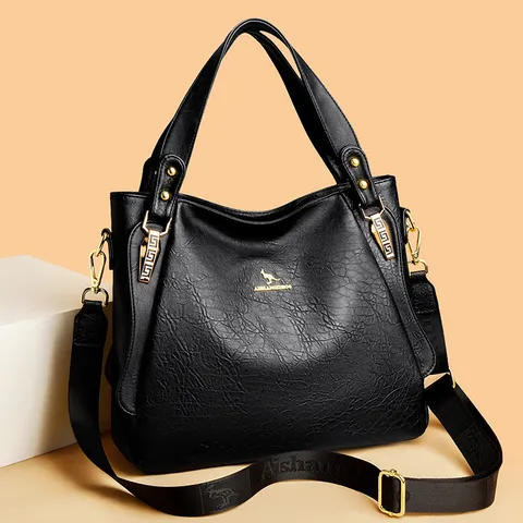 Donna Grande Capacità Borsa a Mano in Pelle PU Borsa Tote Morbida Casual Minimalista Urbano Borsa a Tracolla Giornaliera