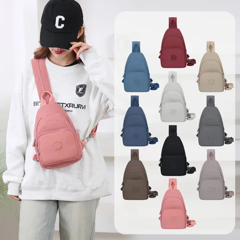 Zaino Casual in Nylon Multifunzionale da Donna Borsa a Tracolla e Petto da Viaggio Quotidiano Viaggio Casual