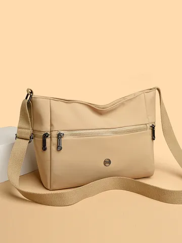 Borsa a Tracolla in Tessuto Oxford per Donna Casual Grande Capacità Borsa a Spalla da Viaggio Impermeabile Multi Tasche