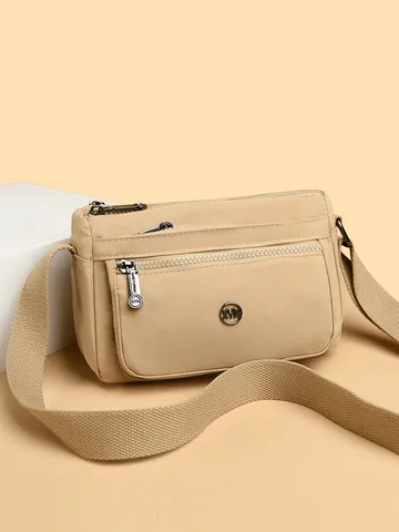 Borsa a Tracolla in Tessuto Oxford da Donna Casual Tinta Unita Borsa a Spalla Tasche Multiple Borsa Giornaliera