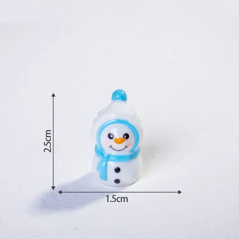 Natale Resina Miniatura Ornamenti Babbo Natale Pupazzo di Neve Statuetta DIY Artigianato Micro Paesaggio Desktop Auto Decorazione Casa Accessori