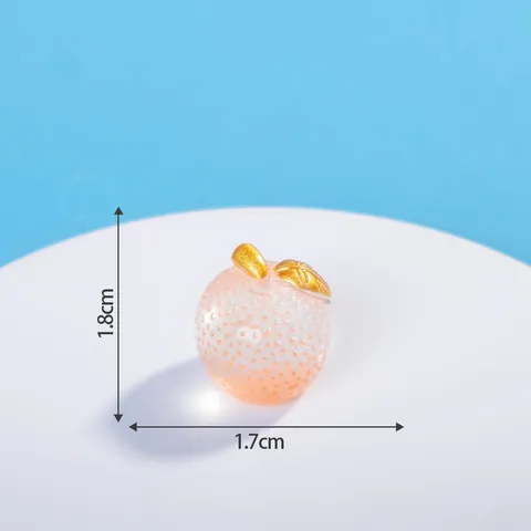 Ciondoli di Frutta in Resina Luminosi Creativi DIY Simulazione Cibo Miniature Ornamenti Carini Scrivania Auto Arredamento Accessori