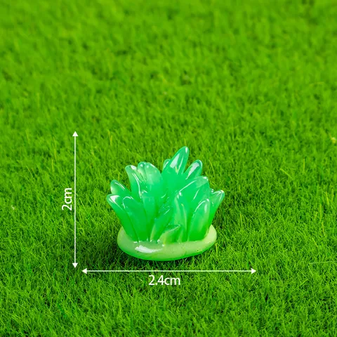 Miniatura in Resina Statuetta di Fiori di Gruppo di Erba DIY Micro Paesaggio Decorazione da Giardino Ornamento da Scrivania Accessori Artigianali
