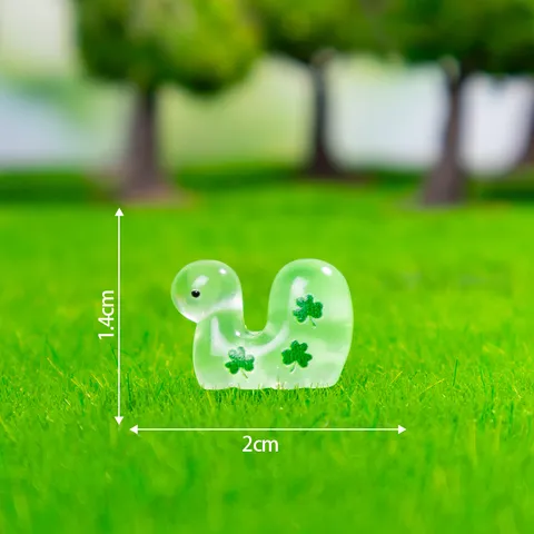 Ornamenti Miniatura in Resina di Piccolo Dinosauro Stampato Luminoso Simpatici Accessori per Artigianato Fai da Te di Animali Cartoon per Decorazione Casa