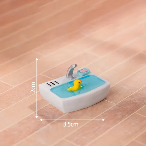 Miniatura in Resina Serie Bagno Statuetta Accessori Artigianali Fai da Te Ornamenti da Scrivania