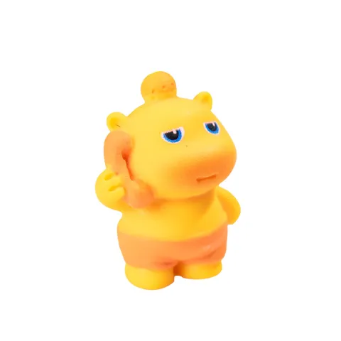 Simpatica Statuetta di Capibara in Resina Miniatura Ornamento da Scrivania Creativa Statua di Animale Cartoon DIY Micro Paesaggio Arredamento Casa