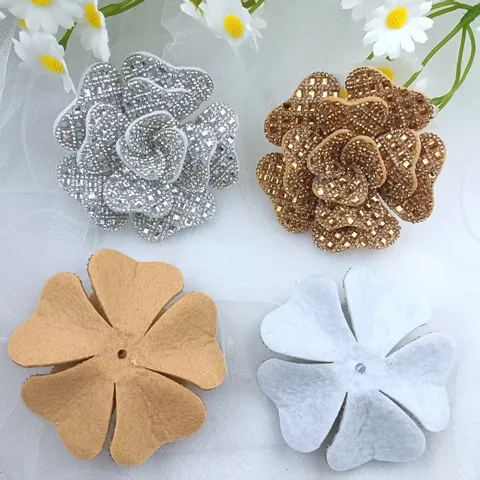 Rhinestone Rose Flower Shoe Clip Decorative Accessories For Women Shoes Bags And Apparel Diy Craft Fashion Jewelry