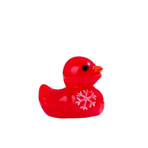 Christmas Snow Flake Duck Christmas Tree Resin Miniature Figurines DIY Home Decor Accessories Mini Ornaments
