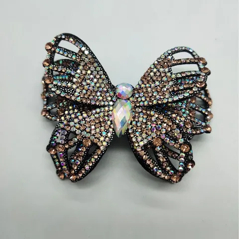 Butterfly Rhinestone Apparel Accessories DIY Fabric Crystal Patch Craft Embellishment For Clothing And Hair Decoration