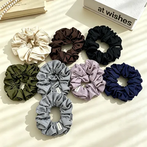Chouchous en Tissu à Carreaux Mode Coréenne Mignon Simple Porte-Queue de Cheval Cordes de Cheveux Élégants Accessoires de Cheveux Quotidiens Pour Femmes