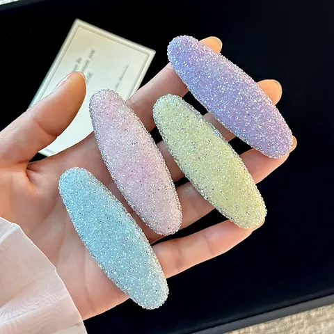 Pince à Cheveux en Cristal et Strass Ovale Goutte Triangle Pince Latérale Épingle Mode Accessoires pour Femmes