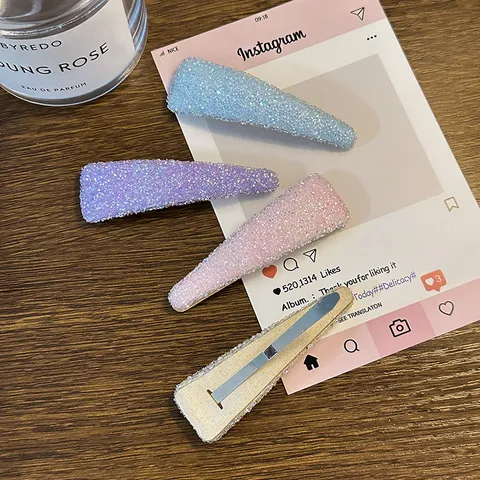 Pinces à Cheveux Géométriques Strass Scintillantes Douces Pour Femmes Filles BB Épingles Accessoires De Mode Coiffure Quotidienne