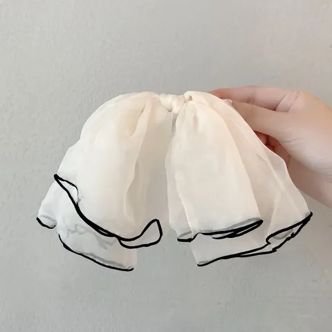 Pince à Cheveux Nœud en Mousseline Élégante Grande Épingle Arrière Tête Doux Accessoires de Coiffure d'Été pour Femmes Filles
