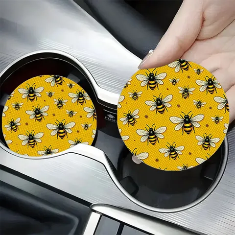 San Valentino Romantico Carino Stampa Cartoon Sottobicchiere in Silicone Antiscivolo Termoisolante Assorbente Tappetino per Tazza da Caffè