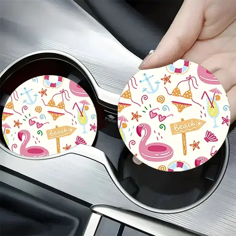 San Valentino Romantico Carino Stampa Cartoon Sottobicchiere in Silicone Antiscivolo Termoisolante Assorbente Tappetino per Tazza da Caffè
