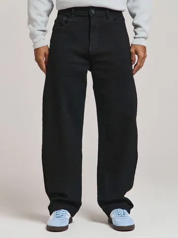 Men's Oversize Straight Leg Jeans Loose Fit Cotton Blend Washed Casual Denim Pants For Big And Tall Men Light Business Style