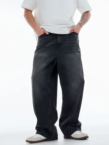 Heren Casual Losse Rechte Jeans Gewassen Denim Broek Katoenmix Rechte Pijpen Broek Voor Mannen Stedelijke Mode Dagelijks Gebruik