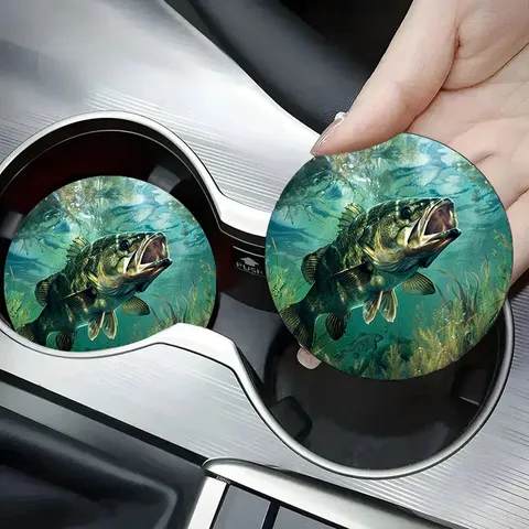 Sottobicchieri in Silicone per Portabicchieri Auto Antiscivolo Assorbente Cartone Animato Tappetino per Interni Auto Universale