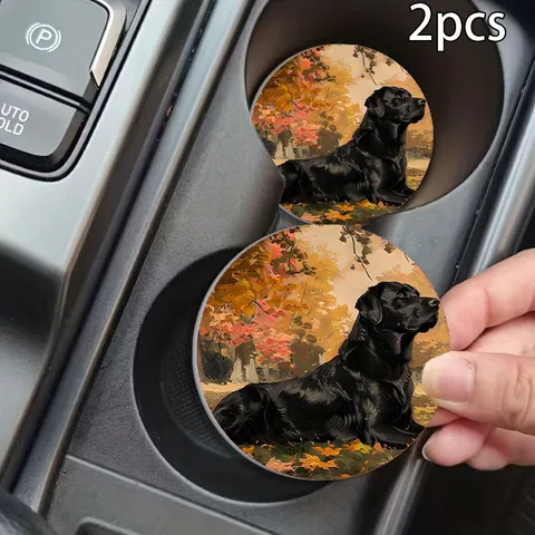 Sottobicchiere per Auto in Silicone Antiscivolo Isolamento Termico Rotondi Accessori per Interni Auto
