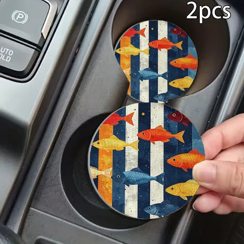 Universal Non Slip Silicone Car Cup Coaster Waterproof Automotive Interior Drink Coasters For Vehicle Cup Holder