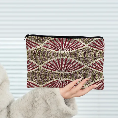 DIY Diamond Painting Canvas Makeup Bag Portable Clutch Handbag Vintage Fantasy Illustration Cosmetic Organizer Stationery Pencil Pouch For Women
