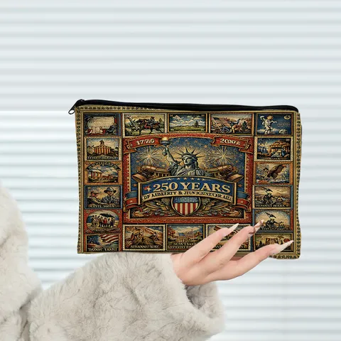Leopard Floral Print Canvas Cosmetic Bag Portable Travel Makeup Organizer Pouch Clutch Pencil Case For Women