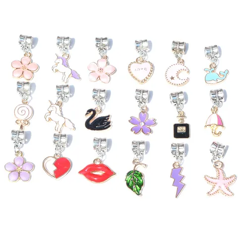 DIY Legierung Emaille Anhänger Bunte Niedliche Charms Für Schmuckherstellung Handgefertigte Ohrring Halskette Zubehör