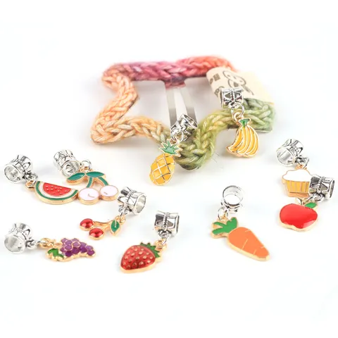 Emaillierte Legierung Frucht Karotte Kirsche Süße DIY Anhänger Charms Schmuck Zubehör Für Halskette Armband