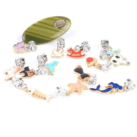 DIY Legierung Emaillierte Meerjungfrau Wal Katze Pferd Schmetterling Fischschwanz Anhänger Für Armband Halskette Schmuck