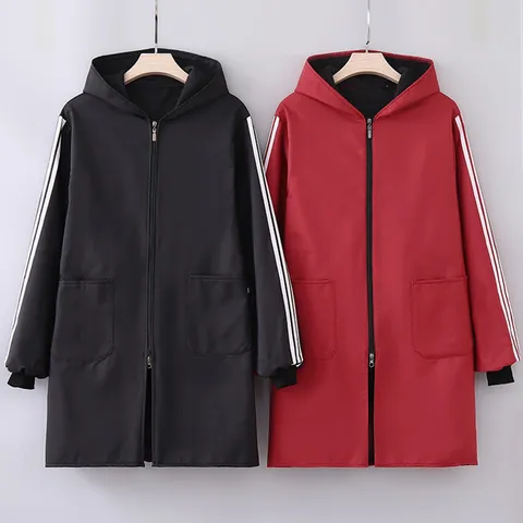 Long Sleeve Waterproof Fleece Lined Smock Apron Hooded Winter Warm Kitchen Cooking Work Clothes Zipper Pocket