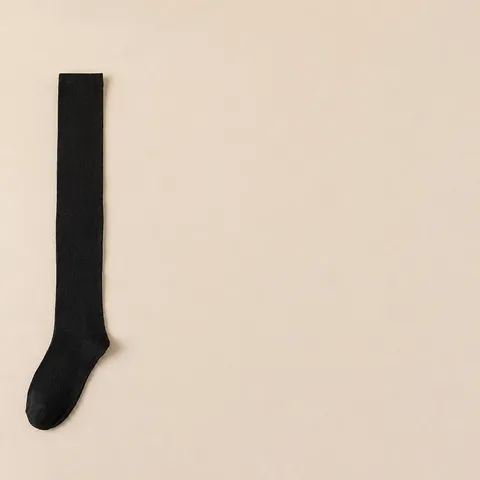 Calcetines Altos para Mujer Fiesta de Halloween Navidad Rayados Bloque de Color