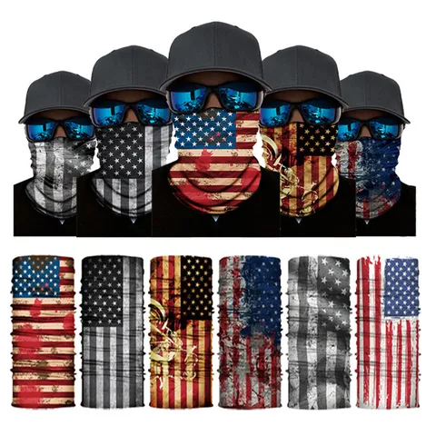 Multifunctional Outdoor Seamless Headwear Sun Protection Windproof Face Mask Sports Scarf Bandana For Unisex
