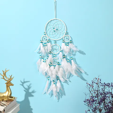 Bohem Stil Handgefertigt Feder Traumfänger Wandbehang Heimdekoration Schlafzimmer Ornament Kreatives Handwerk Geschenk