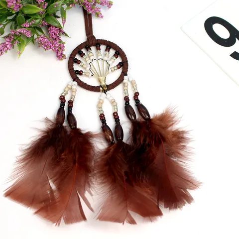 Handmade Feather Dream Catcher Car Hanging Ornament Tree Of Life Wind Chime Classical Home Decor Room Pendant Gift