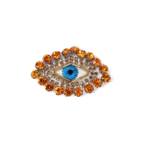 Handgemaakte Boze Oog Strass Kralen Patch DIY Geborduurd Applique Voor Kleding Tassen Schoenen Hoeden Accessoires