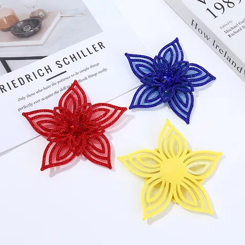 Bunte Strass Blumen Applikation Mesh Patches Für Brautkleid Schuhe Hüte Taschen DIY Handwerk Nähzubehör