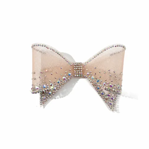 Korean Style Organza Rhinestone Bow DIY Shoe Clips Sparkling Crystal Bow Accessories For Women Sandals Princess Shoes