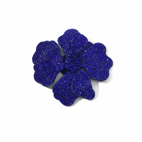 DIY 3D Blumen Strass Applikation aus Glas Kristall Schuh Clips Kleid Tasche Dekoratives Zubehör