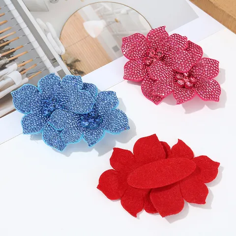 Rhinestone Flower Shoe Clips DIY Handmade Bridal Wedding Shoes Decorative Accessories Crystal Apparel Trims Craft Jewelry
