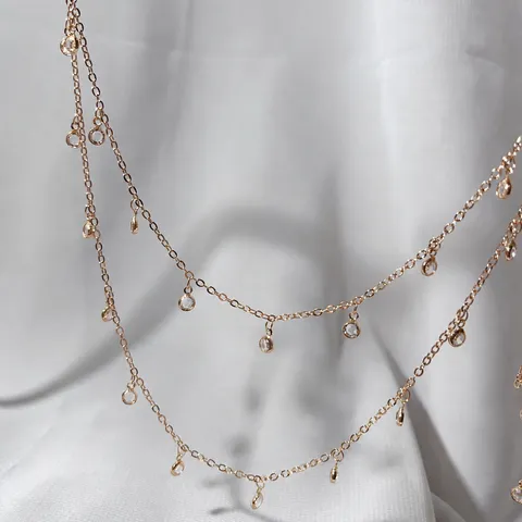 Catena in Rame con Strass Accessori per Gioielli DIY Accessori per Capelli Stile Antico Artigianato in Metallo