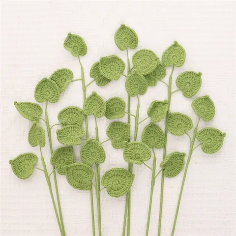 Handmade Knitted Wool Daisy Artificial Flower Finished Home Decor Floral Arrangement Accessory