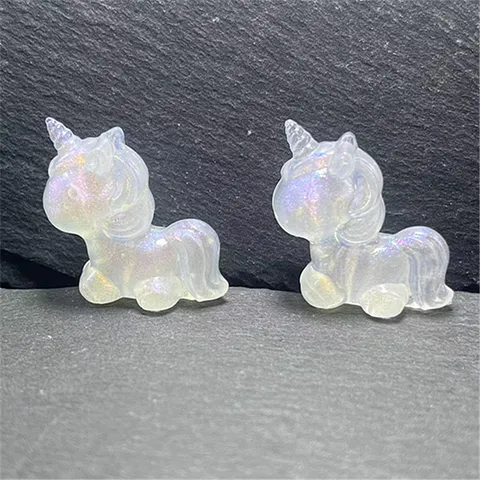 Abalorios de Acrílico de Unicornio Luminoso de Sirena a Granel Fabricación de Joyas DIY Dijes de Artesanía de Dibujos Animados Lindos para Pulsera de Cadena de Teléfono