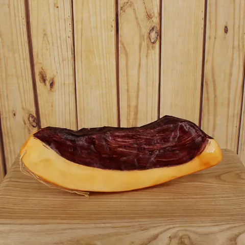 Modelo de Tocino de Simulación Falsa Panceta de Cerdo Adorno de Comida Realista Decoración Colgante de Pared de Restaurante de Granja PU