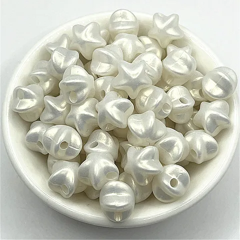 Cuentas Sueltas de Estrella de Cinco Puntas Perladas ABS Cuentas de Estrella Brillantes Coloridas Para Accesorios Artesanales de Joyería DIY