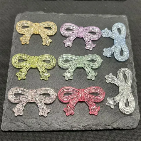 Abalorios de Lazo Acrílico Agrietado Colgante de Estrella Accesorios para Fabricación de Joyas DIY Para Cadena de Teléfono