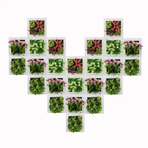 Plante Succulente Artificielle Cadre Photo Mural Verdure Fleur Décor Maison Bureau Décoration Intérieure